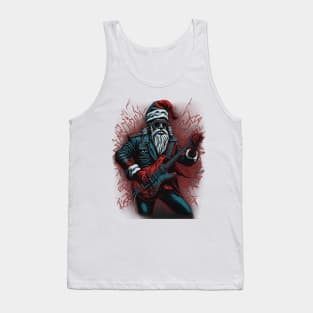 Guitar Santa Tank Top